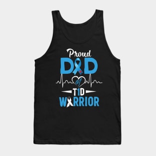 Proud Dad Of T1D Warrior Type 1 Diabetes Awareness Gift Tank Top